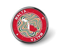 Evans1nism Enamel Pins Pieces Malta Flag Pins National Day Lapel Pin Patriotic Flag Patriotic Decorations Custom Buttons Classic Backpacks Badges Hats Bags For Women Wedding Party