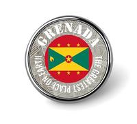 Evans1nism Grenada Flag Enamel Pins Sets The Greatest Place On Earth Brooch Pins Grenada Trave Button Pins Backpack Pins Unique Pins For Jackets Backpacks Clothes Wedding Party