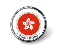 Evans1nism Hong Kong Flag Pins Pack Patriotic Flag Lapel Pin Patriotic Decorations Buttons For Jeans Holiday Flags Button Pins Artistic Badge Pins Fashional Accessory For Women