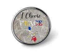 Evans1nism I Choose Peace Philippines Flag Pins Pack International Holiday Brooch Pins Patriotic Decorations Enamel Pins Patriotic Flag Custom Buttons Abstract Lapel Pins Cute Brooch Pin Badges Cloth