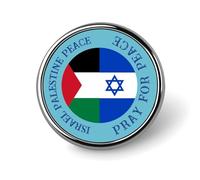 Evans1nism Israel Palestine Peace Pray For Peace Pins Sets Patriotic Country International World Buttons For Jeans Israel Flag Buttons Backpack Pins Unique Lapel Pins Cute Brooch Pin Badges Cloth