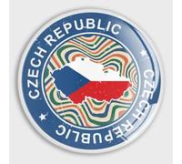 Evans1nism It's in My DNA Czech Republic Flag Magnets Refrigerator Magnets For Whiteboard National Pride Glass Small Magnets Decorative Magnets for Home Office Cabinets Whiteboards