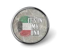 Evans1nism Kuwait Flag Pins Pack It's In My Dna Jean Buttons Patriotic Decorations Buttons For Jeans Memorial National Day Custom Buttons Bright Lapel Pins Cute Brooch Pin Badges Cloth