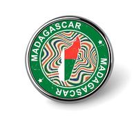 Evans1nism Madagascar Flag Pins Sets Patriotic Gift National Pride Lapel Pin Holiday Flags Button Pins Backpack Pins Modern Badge Brooch For Women Girls Clothes Wedding Party