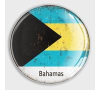 Evans1nism Refrigerator Magnets Glass Cute Magnets It's in My DNA Bahamas Flag Cute Fridge Magnets Patriotic Decorations National Flags Refrigerator Glass Magnets for Office Whiteboard Home