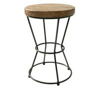 Evansville Mango Wood Round Stool