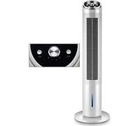 Evapative Coolers Tower Evapative Cooler Remote Control Oscillating Tower Fan Bladeless Mute Air Conditioner Humidifier White J 41 x 9 Inches (Color : Whitej Size : 41 x 9 Inches) (WHI