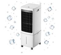 Evaporative Air Cooler, 12L Detachable Water Tank Cooling Fan with 7.5H Timer, Remote Control Air Conditioner Unit Suitable for Living Room, Garage, Bedroom, Backyard, Office.