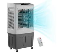 Evaporative Air Cooler, 1800 CFM, 4 Ice Boxes, Large Tank, Auto Oscillation, Remote Control, 3 Speed Settings, Ideal for Indoor & Outdoor Cooling