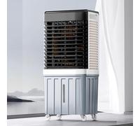 Evaporative Air Cooler, 200W Powerful Motor with 3 Speeds, Includes 10 Ice Packs, 3-IN-1 Humidifying Cooling Fan for Indoor and Outdoor Use