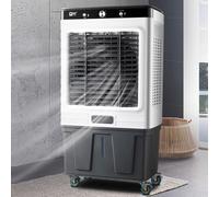 Evaporative Air Cooler 220V, 3 Speeds, Includes Ice Packs, Universal Wheels, Ideal for Yard, Garage, Patio, 35L Visual Water Tank,58 * 38 * 130cm