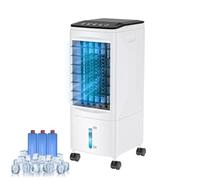 Evaporative Air Cooler, 3-in-1 Portable AC Cooling Fan 3 Modes 3-Speed with Remote, 3 Ice Boxes, No Window Needed Air Conditioners with 6L Tank for 20H Cooling, for Home, Bedroom, Kitchen