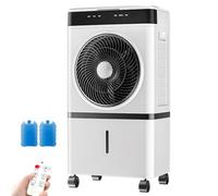 Evaporative Air Cooler 4 Ice Packs 12H Timer 3 in 1 Swamp Cooler