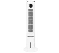 Evaporative Air Cooler Fan - Portable Tower Cooling Fan for Bedroom with Ice Packs, 80° Oscillation, Remote Control, 3 Speed & 3 Modes, Quiet Bladeless Design