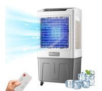 Evaporative Air Cooler Portable AC for Room, 3-in-1 Swamp Cooler with 90° Oscillation, 3 Speeds for Home Office & Kitchen
