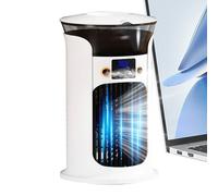 Evaporative Air Cooler - Portable Air Conditioner | Desktop Evaporative Humidifier | Quiet Smart USB Air Cooler for Bedroom Garage Camping Camping Outdoor Indoor with Remote Control and LED
