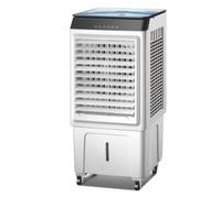 Evaporative cooler with 45-liter tank, portable air conditioner with 3 speed settings, 90° oscillation, multidirectional wheels, fan, air cooler for home, office, bedroom