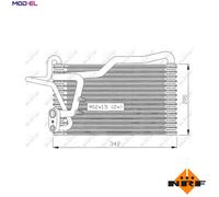 NRF 36036 Air conditioning evaporator