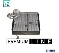 MAHLE AE106000P A/C Evaporator Parallel Cooling Pipes Fits Audi Mercedes-Benz VW