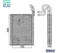 MAHLE ORIGINAL AE 116 000S Air conditioning evaporator