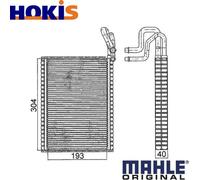 MAHLE ORIGINAL AE 116 000S Air conditioning evaporator