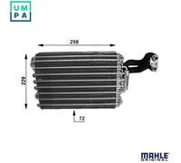 MAHLE AE31000S Air Conditioning Evaporator LHD Fits Mercedes-Benz 124 E-Class