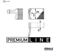 EVAPORATOR AIR CONDITIONING AE 66 000P FOR MERCEDES-BENZ VIANO VITO/MIXTO/Van