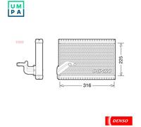 Denso Air Conditioning Evaporator DEV21003 – R134a – Fits Citroën & Peugeot