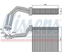 Nissens 92293 Evaporator, air conditioning