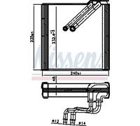 NISSENS 92371 Air conditioning evaporator