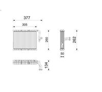 Evaporator, air conditioning MAHLE AE 265 000P for S-CLASS Coupe (C217) 4 2017-