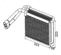 Air conditioning evaporator AE 98 000P MAHLE for FORD C-MAX KUGA I KUGA I VAN