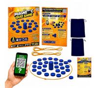 Evapure Magnetic Quiz Game Board Game with QR Code Questions, 1000 Quiz Challenges, Strategy Magnetic Tabletop Game for Adults & Families, 2-6 Players, Fast Thinking Party Game, Ages 4+