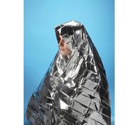 EVAQ8 10 Foil Survival Blankets Adult Size Silver For First Aid Hypothermia Shock Mountain Rescue Survival