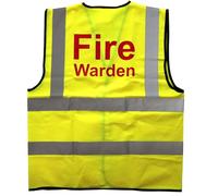 EVAQ8 Fire Warden Hi VIz Vest Size (Medium)