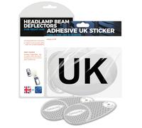 EVAQ8 France & Europe Car Travel Conversion Set - Includes UK Car Sticker & Eurolites Beam Converters - Essential for Driving in Europe