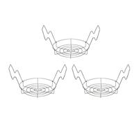 Evarbuild 3X Canning Rack,Canning Rack,Steamer Rack Bath Canning or Pressure Canning,Fit for Kinds of Jars-Silver
