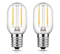 EvaStary E14 LED Fridge Light Bulb, Warm White 2700K, T22 Mini Pygmy E14 Bulbs 1W, Equivalent to 15W SES Refrigerator Bulb, Pack of 2