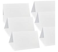 Evaster Place Cards White Blank Pack of 100. Premium Tent Name Place Cards for Table Setting Size 2.5x3.75 inches - Perfect for Weddings, Banquets Dinner Parties and any other Events
