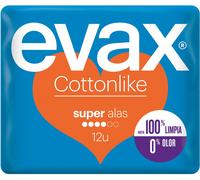 Evax Cottonlike Super Wings Pads 12 Units