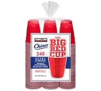 EVAXO Kirkland Signature Chinet 18 Oz Red Cups (240Count), 240Count