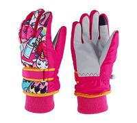 EVBEA -22 Degree F Children Boys Girls Cold Weather Waterproof Glove Magic Stretch Uni-corn Winter Thermal Warm Ski Gloves(Unicorn&Donut,L)