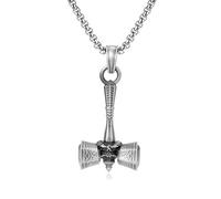 EVBEA Celtic Cross Necklace for Men Viking Irish Knot Serenity Prayer Pendant Crucifix Mens Jewelry with Stainless Steel Curb Chain, Plastic, No Gemstone