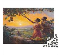 Eve, Adam, And The Garden of Eden Puzzle 1000pcs (75x50cm) Puzzles, Die Für Erwachsene Und Personen Ab 14 Jahren Geeignet Sind