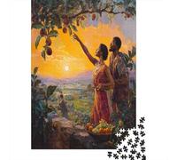 Eve, Adam, And The Garden of Eden Puzzle 70x50cm/1000pcs Erwachsene Puzzle,Home Decor