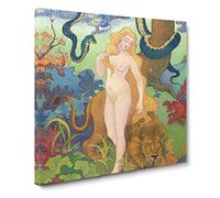 Eve by Paul Ranson Canvas Print | Gallery Wrapped 30mm Frame Wall Art | 20x20 inches | Ready to Hang | Modern Picture | Living Room Bedroom Lounge Office