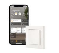 Eve Light Switch, Smart Light Switch (Apple HomeKit), Single Switch & Alternating & Cross Switch, Compatible with Multiple Switches, Schedule, Customisable Design, No Bridge Needed, Bluetooth/Thread