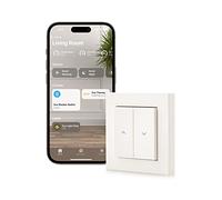 Eve Shutter Switch - Smart Roller Shutter Control with Built-in Schedules, Adaptive Shading, Siri Voice Control, Timer, Remote Access, No Bridge Needed, Bluetooth/Thread, Apple HomeKit