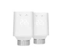 Eve Thermo (Matter, 5th gen.) 2 Pack: Smart Thermostat Radiator Valve, Automatic Temperature Control, Apple Home, Alexa, Google Home, req. Thread Border Router