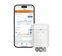 Eve Thermo (Matter): Smart Thermostat Radiator Valve, LED Display, Automatic Temperature Control, Save Energy, Apple Home, Amazon Alexa, Samsung SmartThings, Google Home, req. Thread Border Router